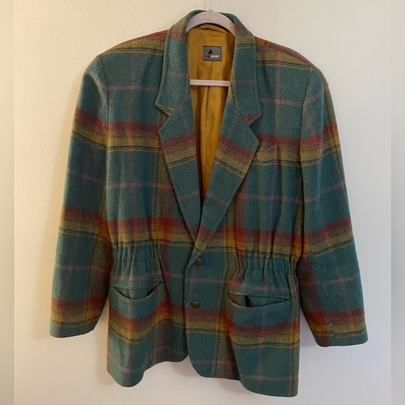 Vintage Wool Liz Claiborne LizWear Coat Blazer Winter Coat - Picture 4 of 9